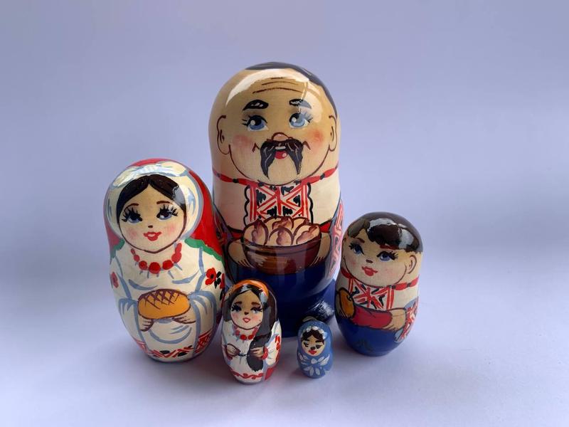 Матрешка деревянная, матрешка расписная, матрешка 5-ка, матрешка "семья ...