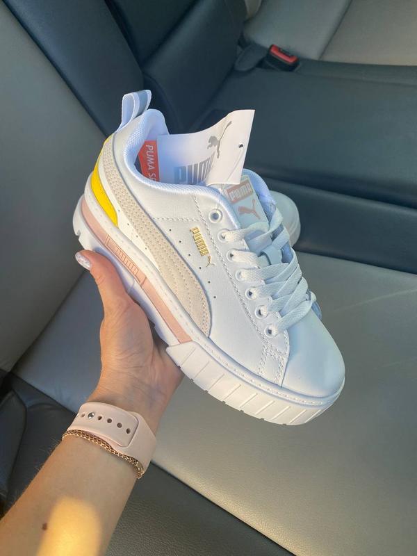 Puma mayze female женские кроссовки пума белые пудра демисезон весна ...