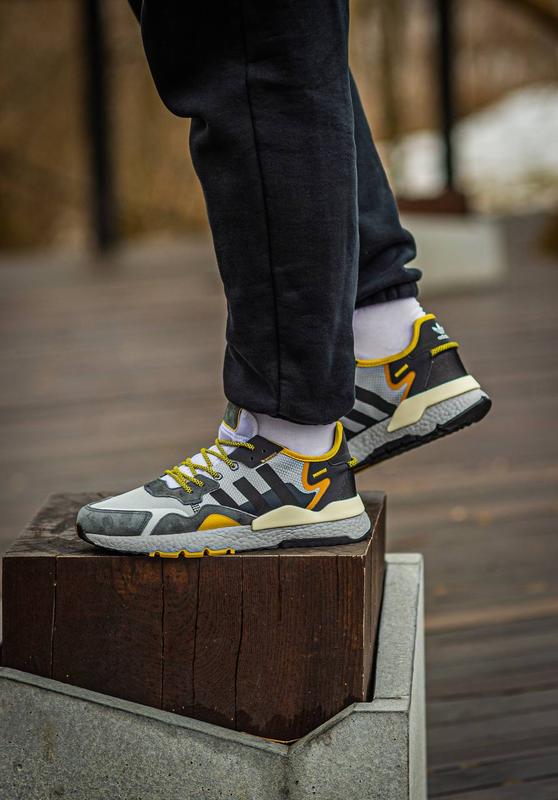 Grey and yellow adidas best sale