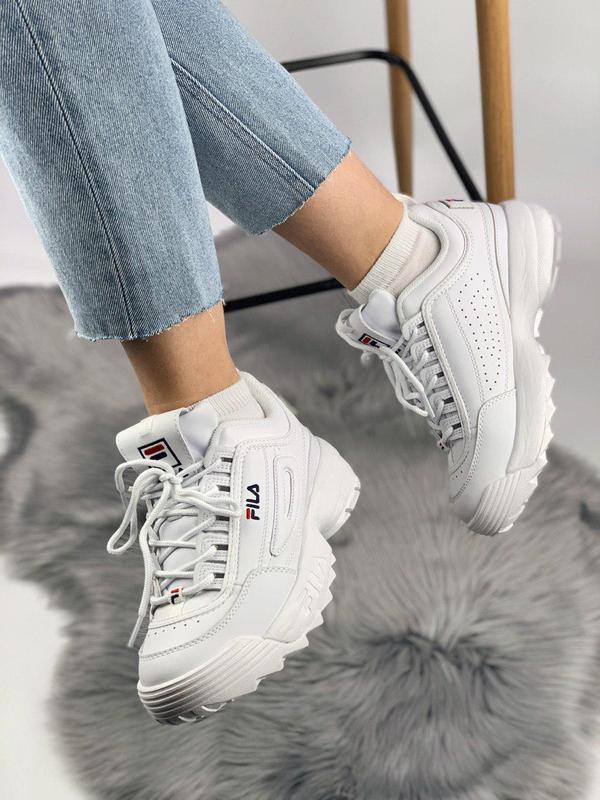Fila кроссовки женские белые