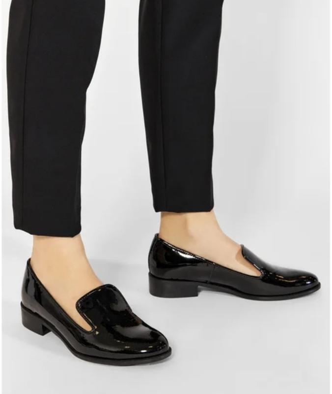 Женские лоферы из лаковой кожи zara basic collection — цена 865 грн в ...