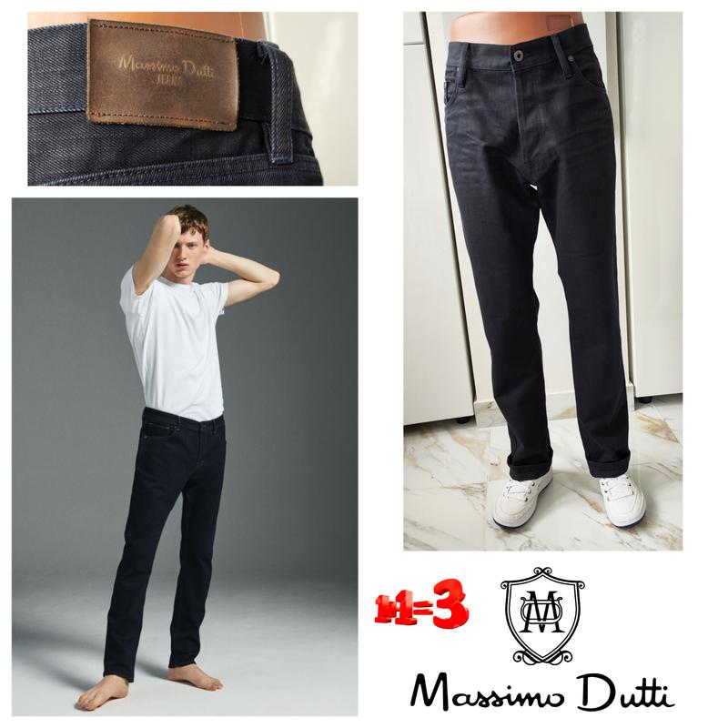 ♥️1+1=3♥️ massimo dutti мужские вощенные джинсы — цена 500 грн в ...