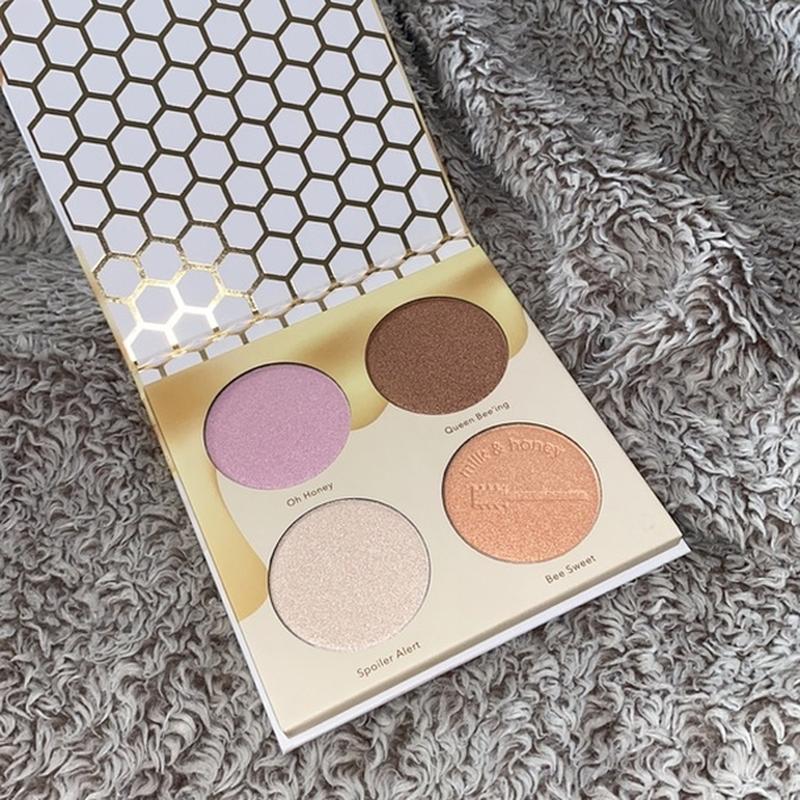Палетка хайлайтеров beauty bakerie milk & honey highlighter palette 4 x ...