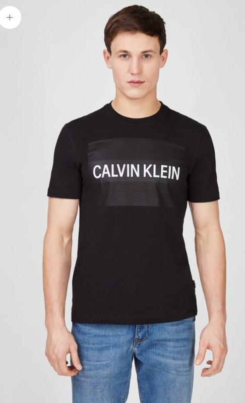 Мужская черная футболка calvin klein — цена 1280 грн в каталоге ...