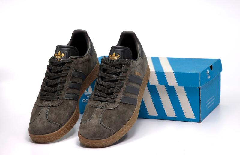 Adidas gazelle grey black gum size 9 best sale