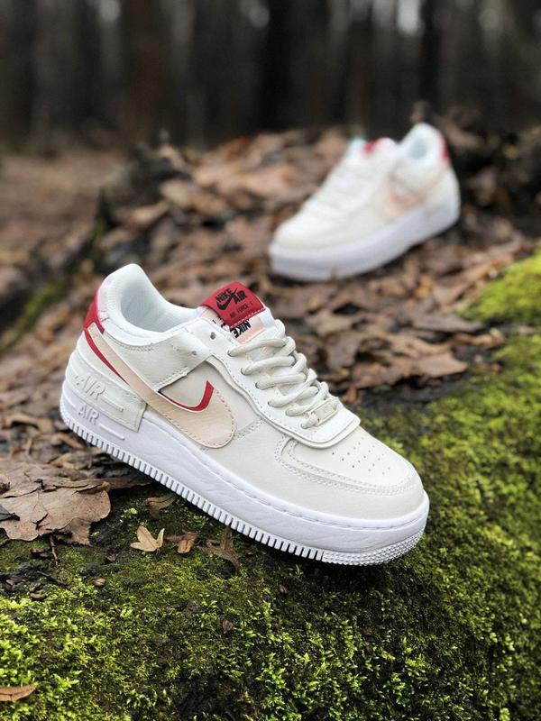 Кросівки жіночі nike air force 1 shadow red — ціна 2050 грн у каталозі ...