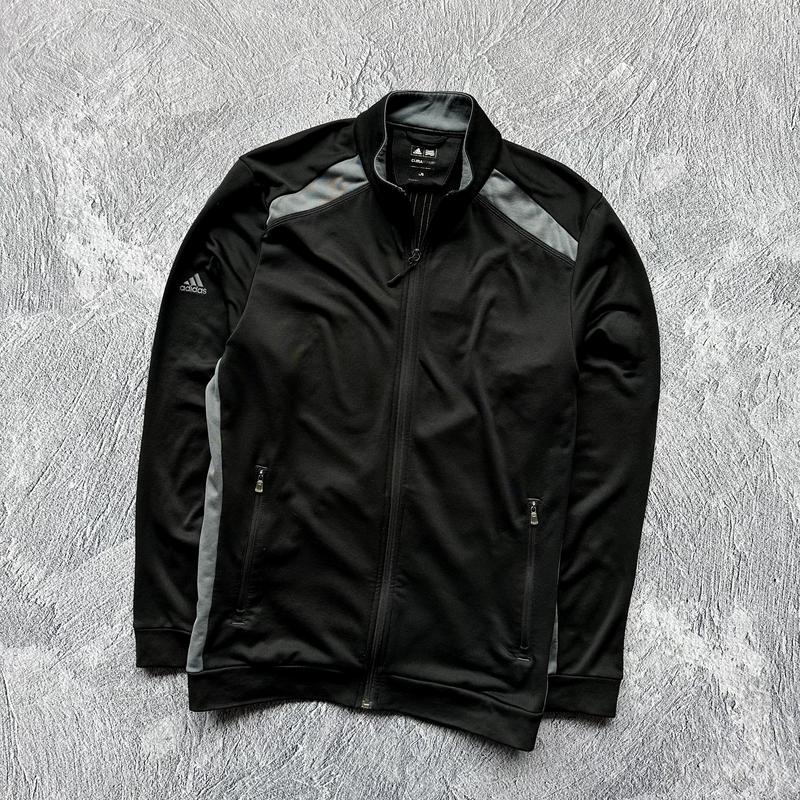 Adidas black zip up deals