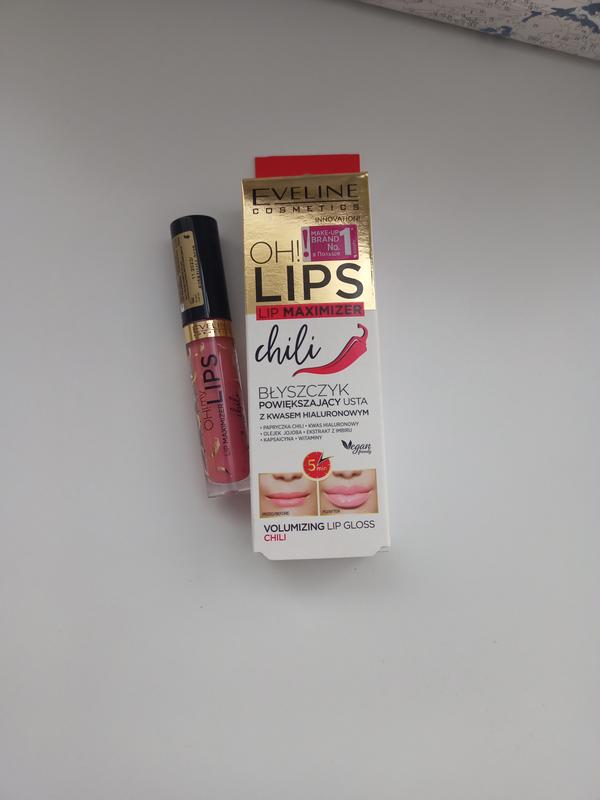 Блеск для губ с эффектом увеличения eveline cosmetics перец чили, 4.5 ...