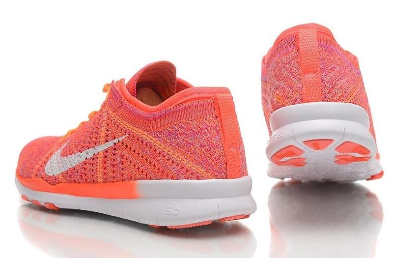 nike free flyknit 5.0 knit vamp orange