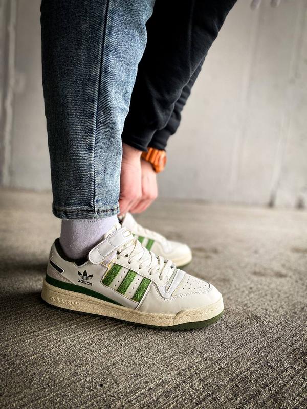 Adidas forum low green best sale