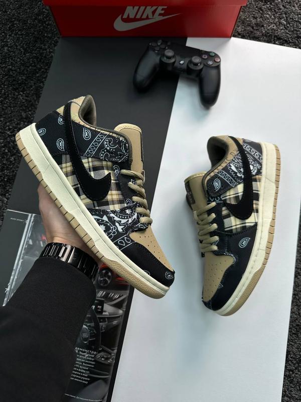 Мужские кроссовки nike sb dunk low travis scott / найк сб данк тревис ...