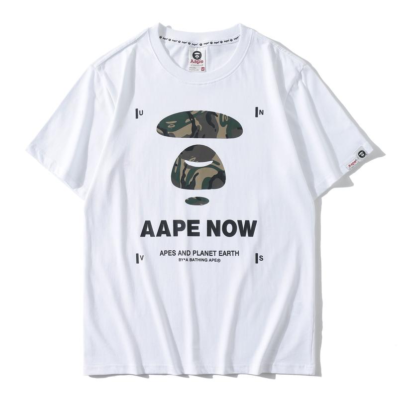 Крутая футболка aape now bape apes and planet earth белая — цена 900 ...