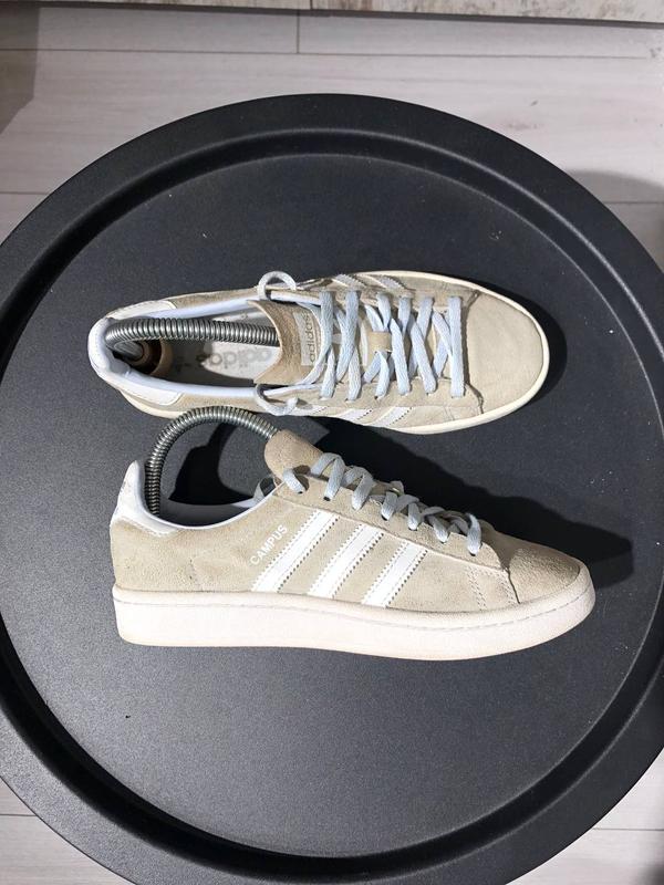 Кроссовки кеды женские замшевые бежевые адидас кампус adidas campus ...