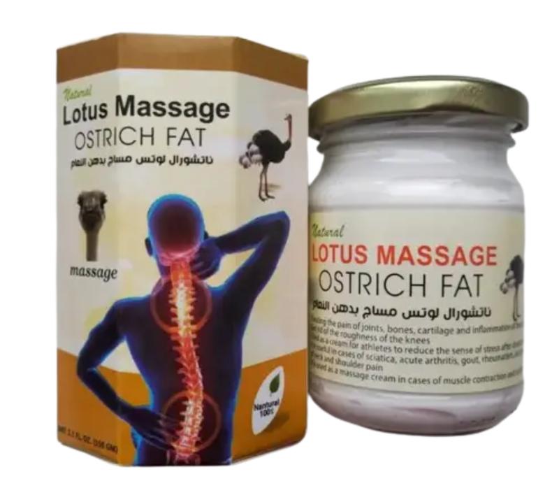 Lotus massage ostrich fat natural крем со страусиным жиром, крем для