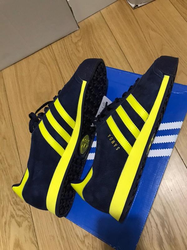 adidas samoa navy yellow