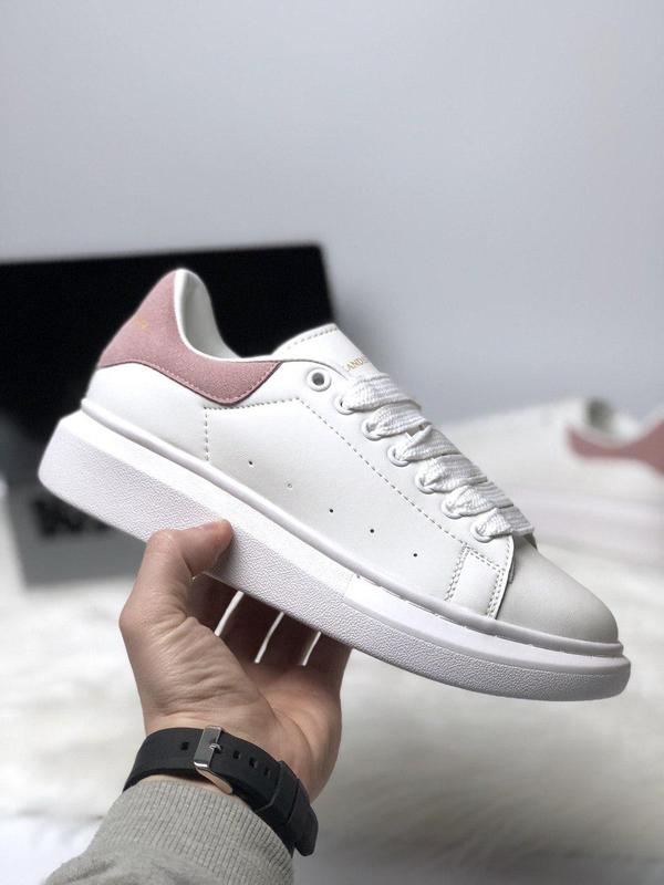 white and pink alexander mcqueen's