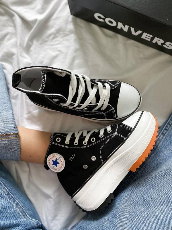 Женские высокие кеды кроссовки хайтопы в стиле converse run hike ...