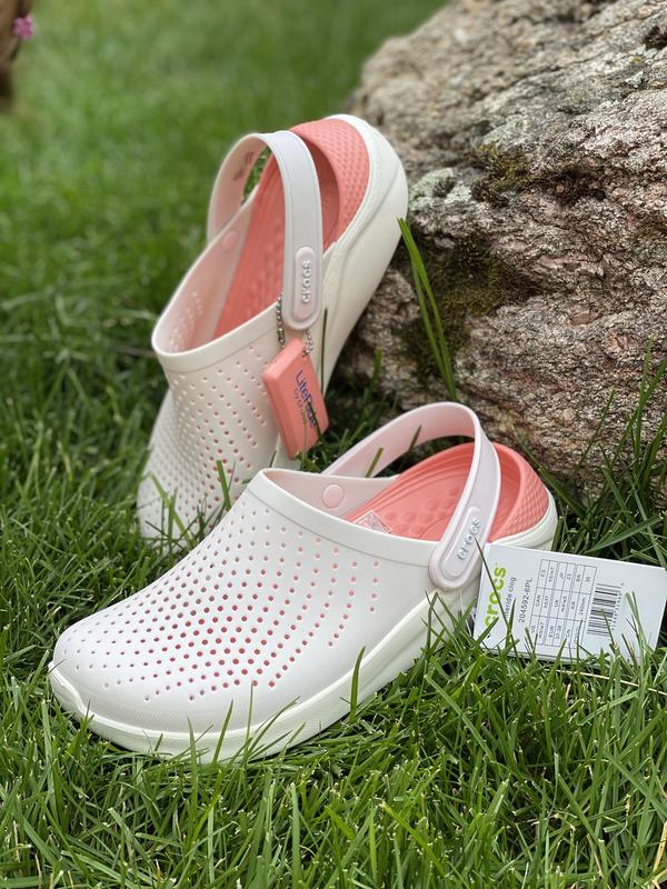 Кроксы crocs женские сабо literide clog powder/white оригинал ...