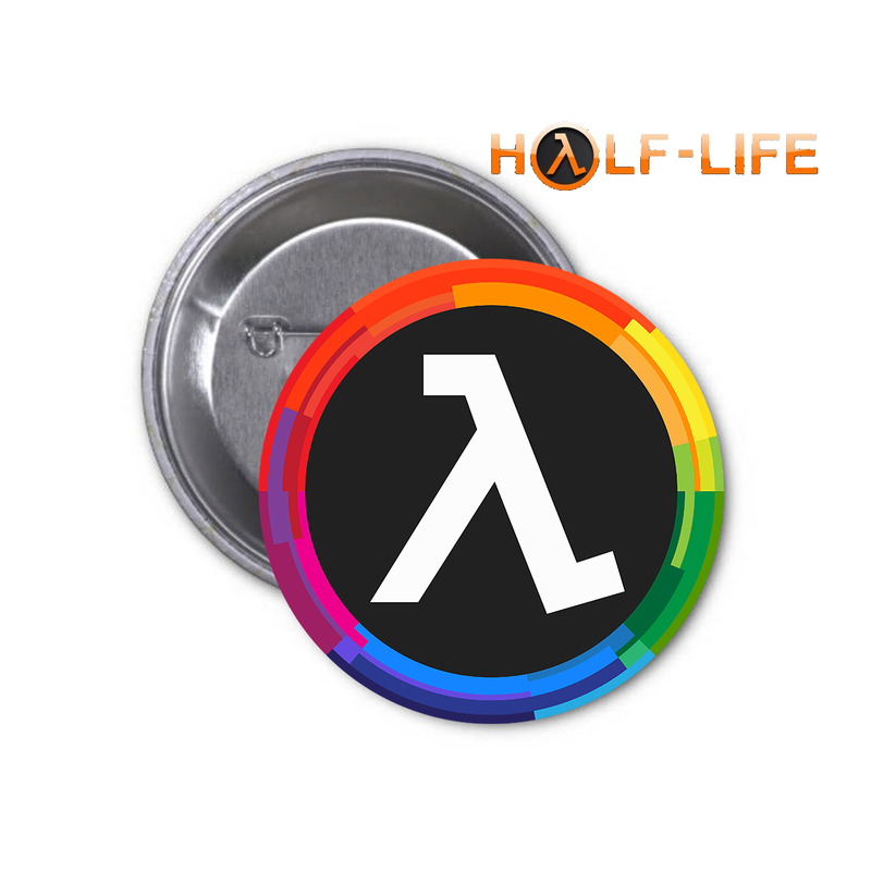 Значок half life період напіврозпаду халф лайф — ціна 35 грн у каталозі ...