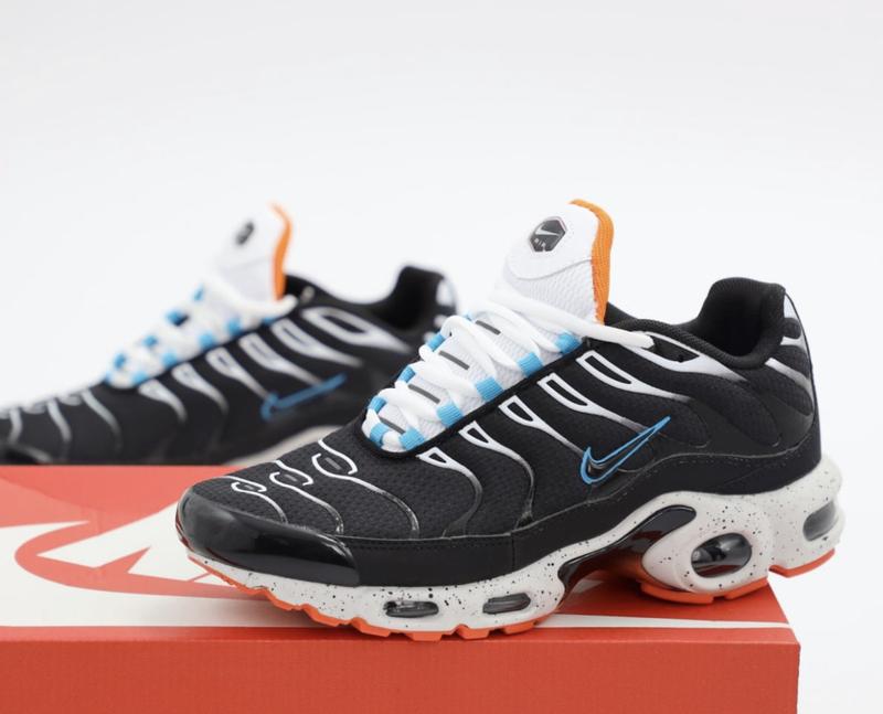 Чоловічі кросівки nike air max tn plus black teal coral / найк аїр макс ...