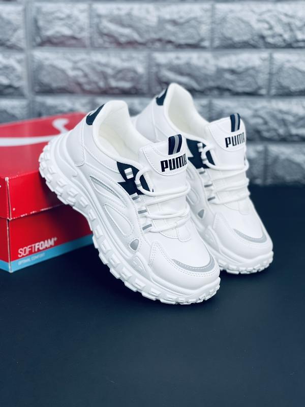 Кеды кроссовки кроси белые puma пума женские подростковые весенние ...