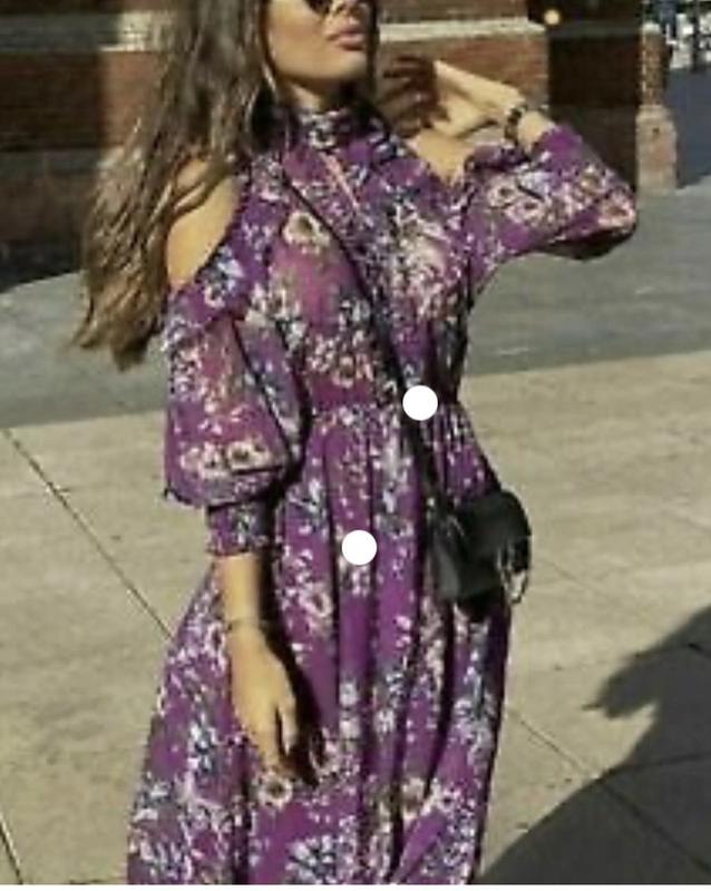 Нежное шифоновое платье на подкладе, на поясе резинка, от zara,с оф ...