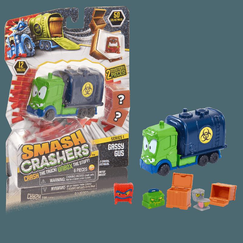 Smash Crashers: Sloppy Sam - Series 1 - Crash The Truck! Unbox The Stuff!  NEW 5+