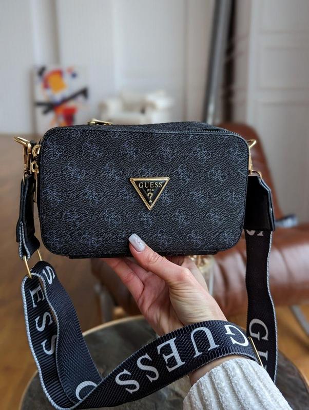 Женская сумка guess гесс кросс-боди мини лого черный — цена 899 грн в ...