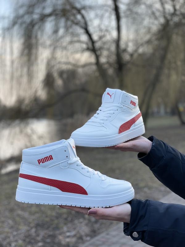Кроссовки хай топы кеды белые высокие пума puma rebound joy — цена 999 ...