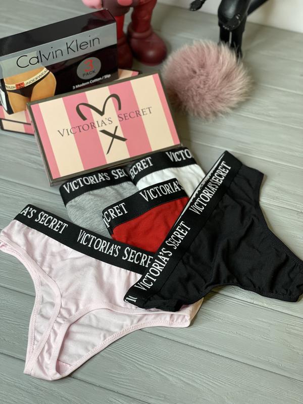 Набор женских трусиков стринг victoria's secret хлопкое женское нижнее ...