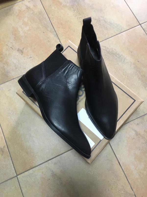 asos design atom leather chelsea boots