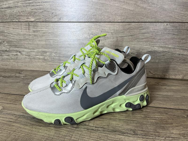 Оригинальные кроссовки nike react element 55 surfaces in “barely volt ...