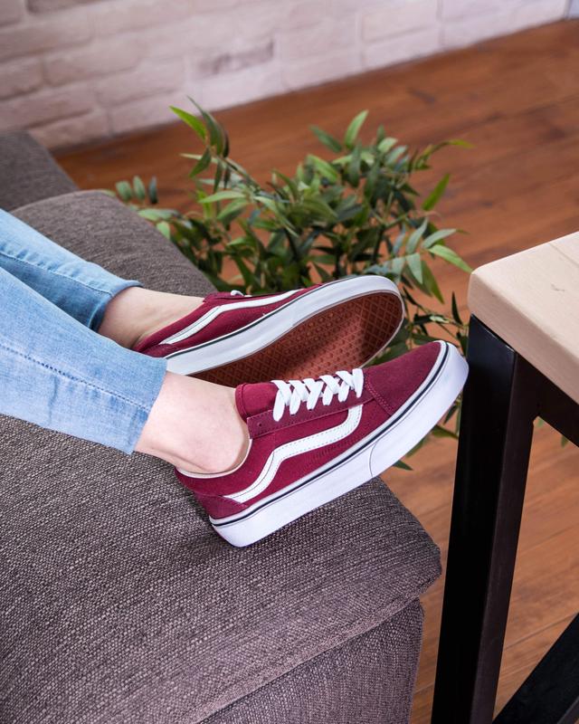 Бордовые кеды vans old skool ванс олд скул — ціна 979 грн у каталозі Кеди ✓  Купити жіночі речі за доступною ціною на Шафі | Україна #22946094