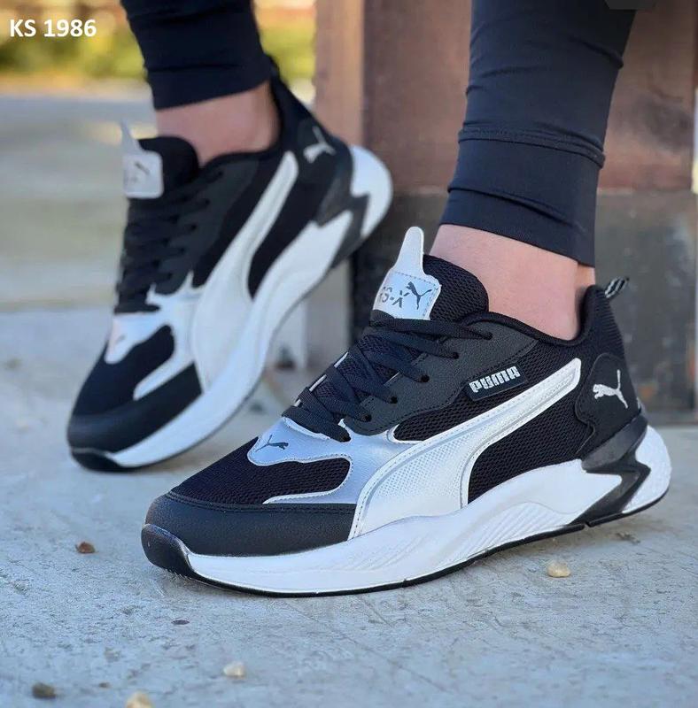Мужские кроссовки puma rs-x черно белые / мужественные кроссовки puma ...
