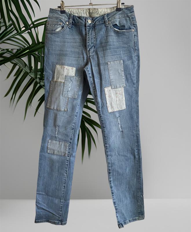 Джинси з латками denim — ціна 60 грн у каталозі Джинси Купити жіночі ...