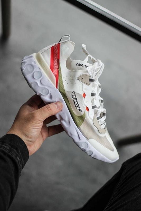 nike react white red
