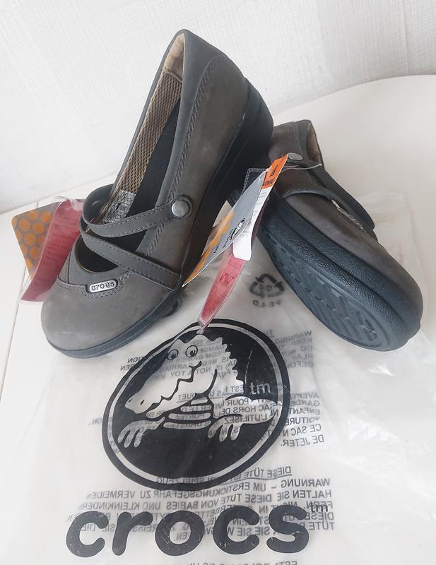 Кожаные туфли crocs кроксы оригинал из сша — цена 745 грн в каталоге ...