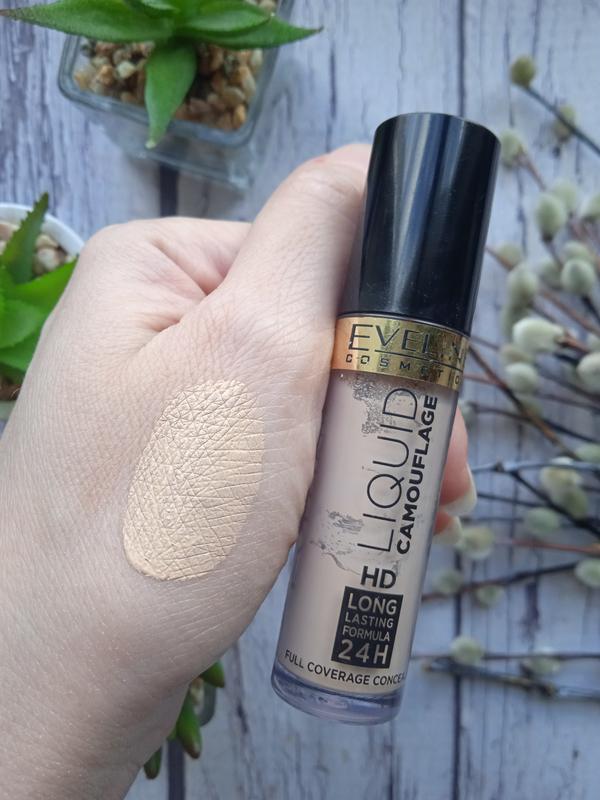 Консилер для лица eveline cosmetics liquid camouflage hd long lasting ...