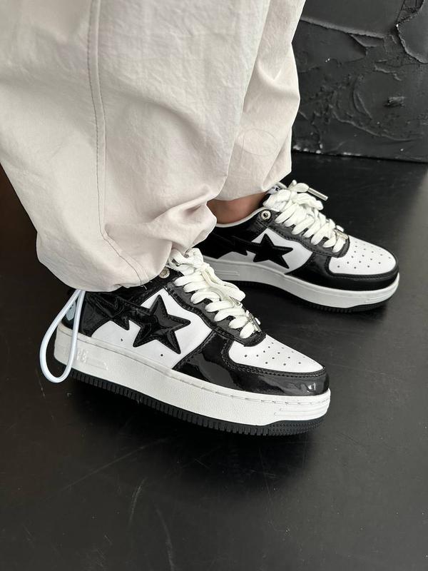 Женские кожаные весенние кроссовки найк nike a bathing ape. премиум ...