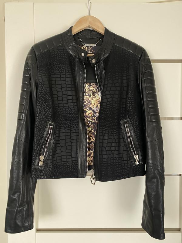 Кожаная куртка philipp plein — цена 7700 грн в каталоге Куртки Купить ...