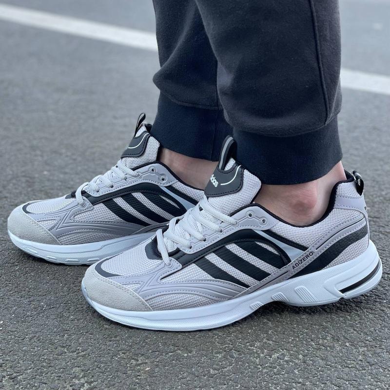 Мужские серые кроссовки на весну adidas 🆕 адидас в сетку — цена 1549 ...