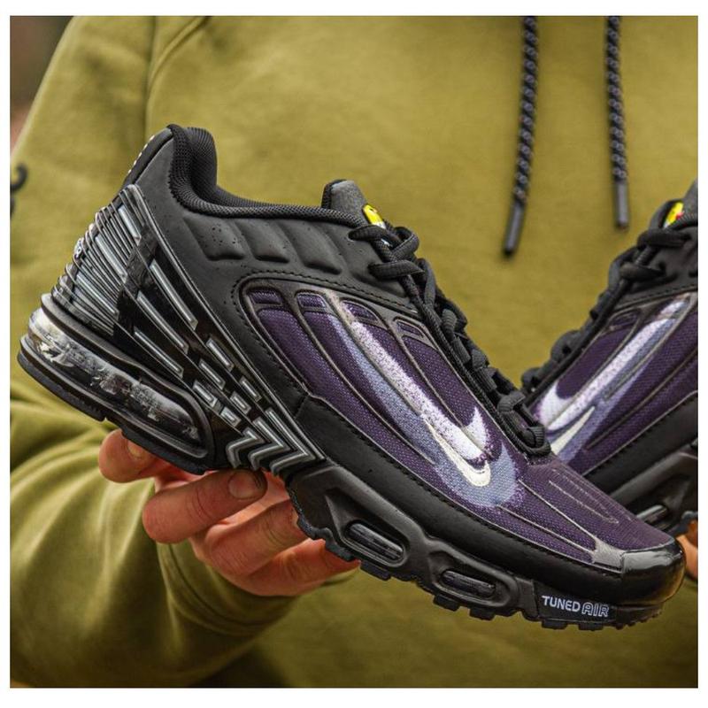 Мужские кроссовки nike air max tn plus iii 3 ltr, черные кроссовки найк ...