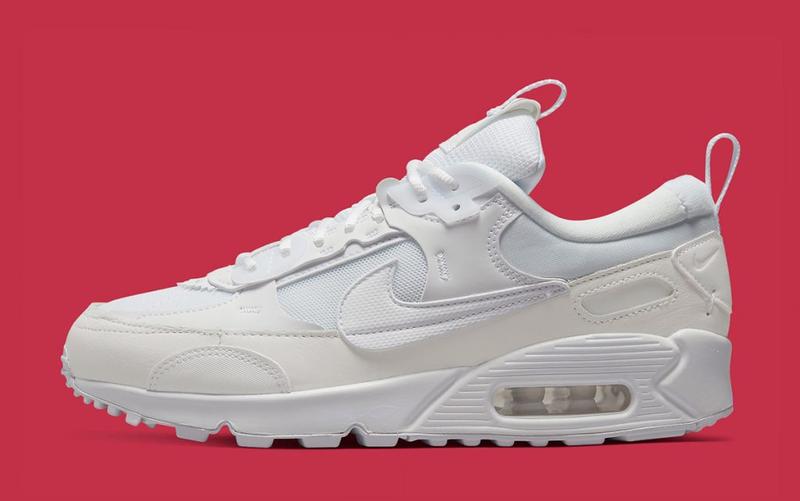 Кроссовки женские nike air max 90 futura triple white белые, найк аир ...