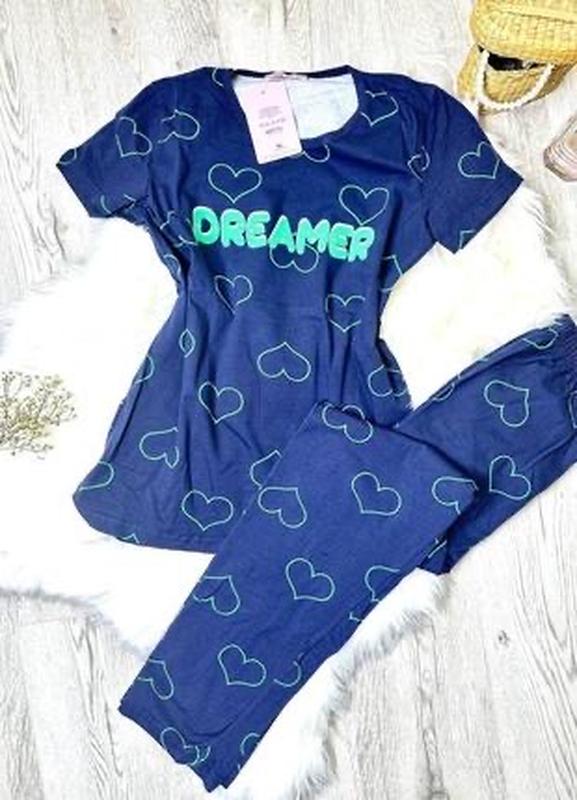 Качественная женская пижама/домашний костюм. штаны,футболка.хлопок. s-x ...