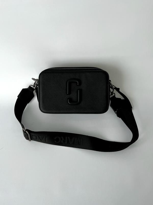 Marc jacobs snapshot black logo популярная сумочка марк джейкобс черная ...