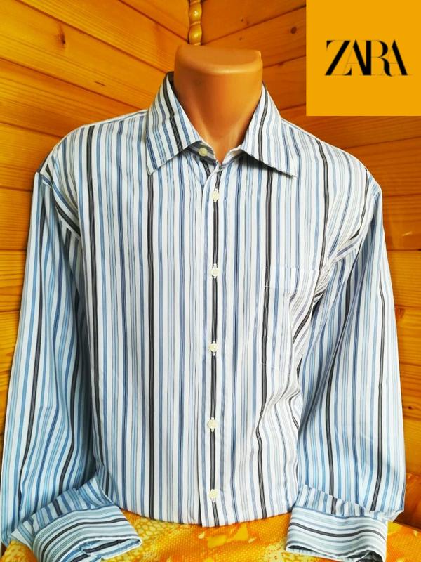 Рубашка в полоску модного испанского бренда zara, оригинал, р.xl ZARA, цена  - 136 грн, #23271577, купить по доступной цене | Украина - Шафа