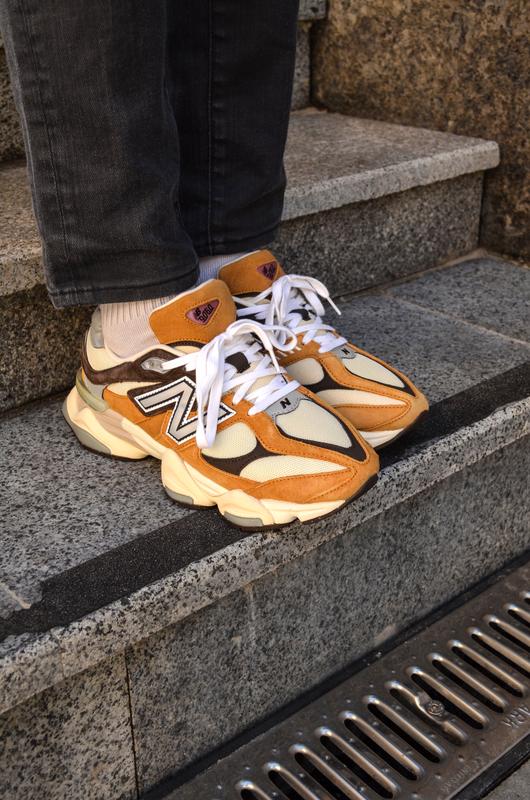 Эксклюзивные мужские оранжевые замшевые кроссовки new balance 9060 🆕 ...