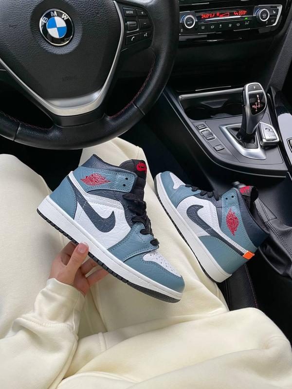 Nike air jordan paper blue женские голубые кроссовки найм эер джордан ...