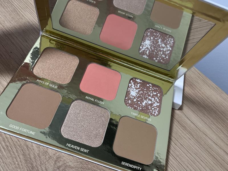 Контурна палетка true + luscious lucky glow bronze and highlight palete