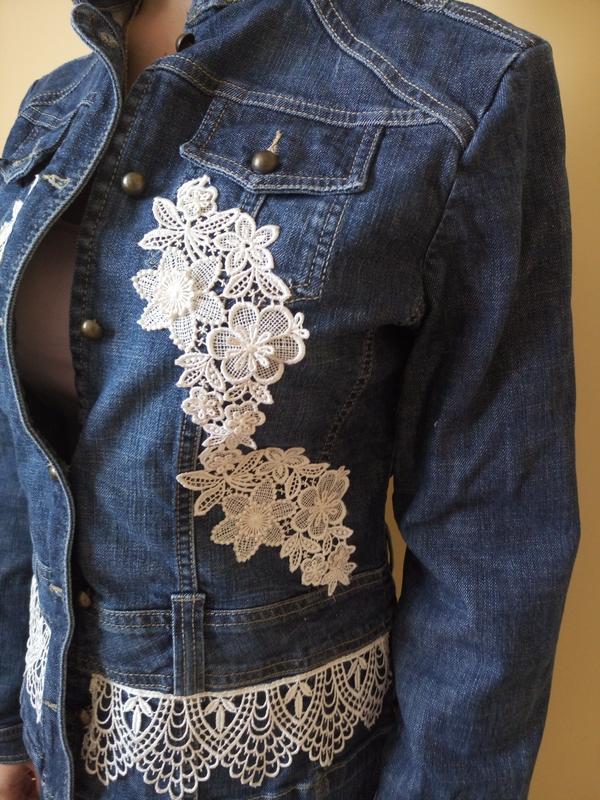 Christian Dior джинсовая куртка с кружевом 5E13022010 (lpn6088589)